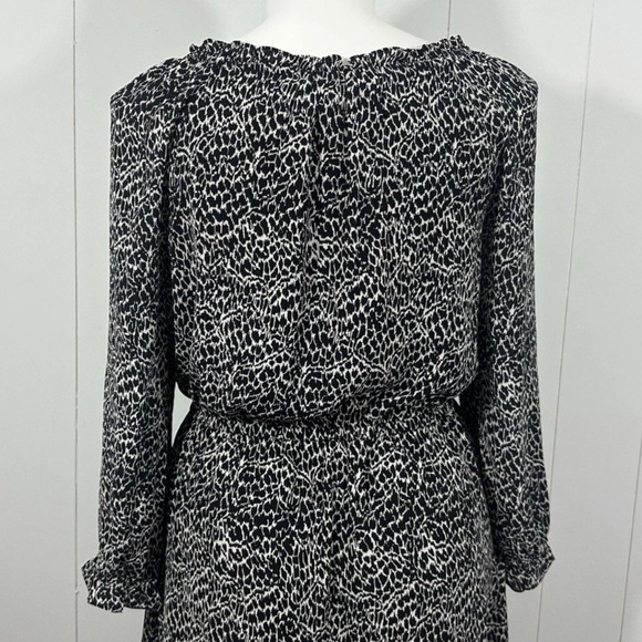 NWT Talbots Women's Sz L Off The Shoulder Long Sleeve Elastic Waist Midi Dress - Picture 8 of 12